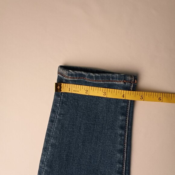 American Eagle Brand Denim Jeans Size 4 Low Rise Skinny Leg Medium Wash - Picture 10 of 10
